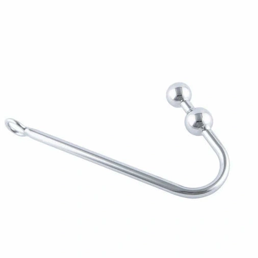 4417 Steel Pleasurable Hook Stainless Two Anal Balls 1022